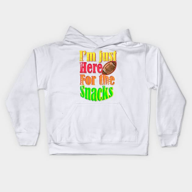 I'm just here for the snacks Kids Hoodie by Horisondesignz